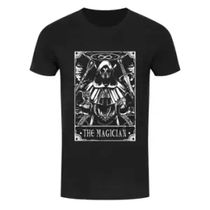 Image of Deadly Tarot Mens The Magician T Shirt (L) (Heather Black)