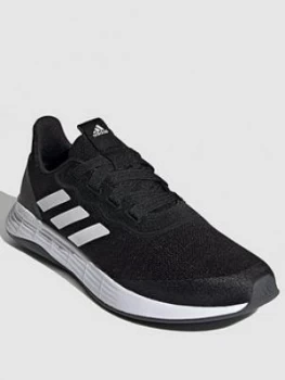 Image of adidas Qt Racer Sport, Black/White, Size 4, Women