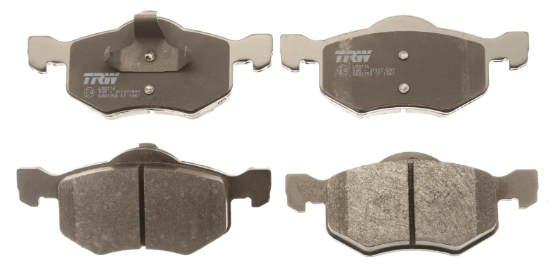 Image of TRW GDB1753 Brake pad set not prepared for wear warning indicator Brake Pad Set,disc brake (402)