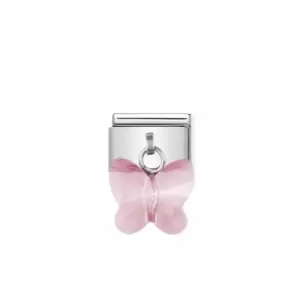 Image of Nomination Composable Classic Link Swarowski Butterflies Pink Link 030604/11