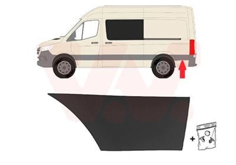 Image of VAN WEZEL Trim / Protective Strip, sidewall VAN WEZEL 2973427