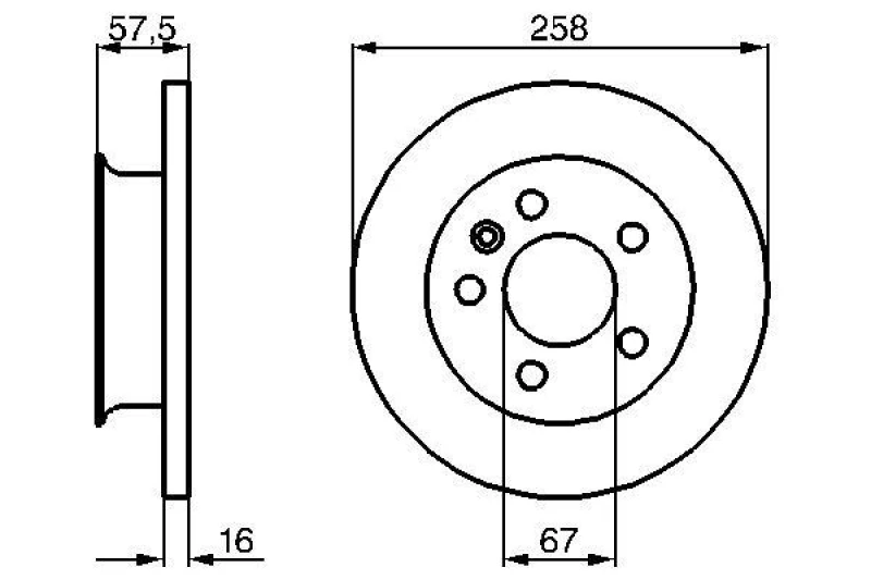 Image of Brake disc Bosch 0 986 478 544