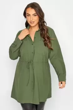 Image of Linen Utility Tunic Shirt