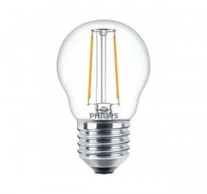 Image of Philips 2W LEDluster ES E27 Golf Ball Very Warm White - 57415700