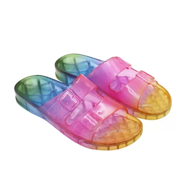 Image of CACATOES Anjo Double Mules with Sheer Buckles Multi-Coloured Women 36 (3.5);37 (4);38 (5)