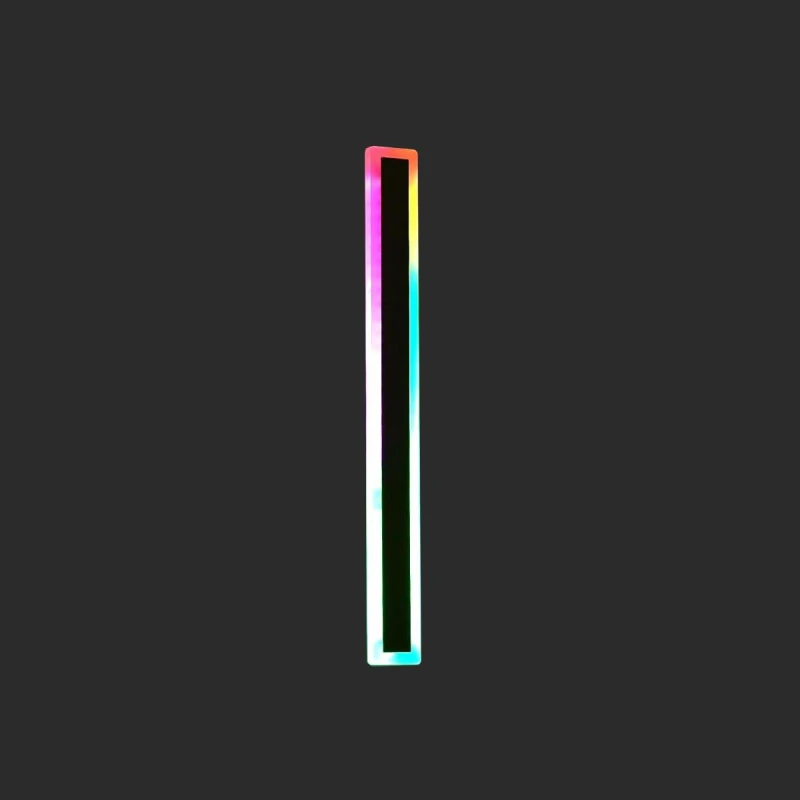 Image of ENER-J 120 x 8 cms size Outdoor Acrylic Wall Lights 24W Waterproof IP65 RGB in Black Size: 120 x 8cm Black Unisex 120 x 8 cm