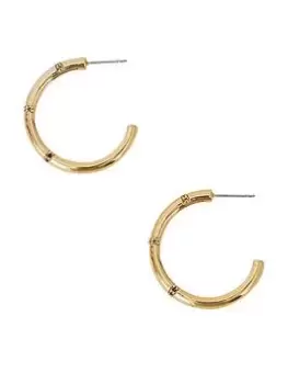 image of Accessorize Z Bamboo Hoops, Gold, Women