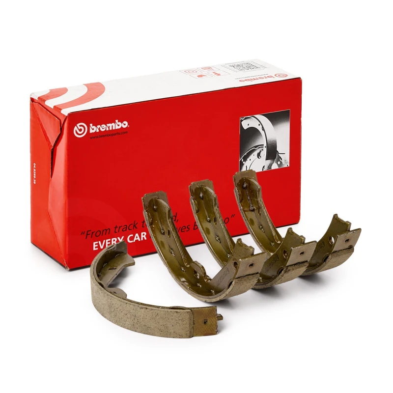 Image of BREMBO S 65 505 Handbrake Shoes ESSENTIAL LINE Brake Shoe Set,parking brake (1419)
