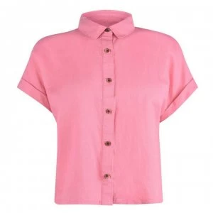 image of Jack Wills Tyning Short Sleeve Shirt - Pink