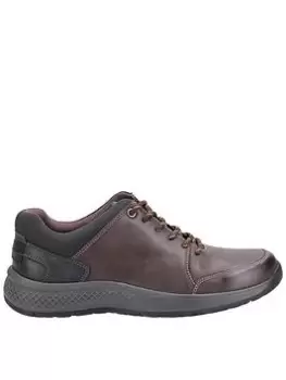 Image of Cotswold Rollright Leather Shoes, Brown, Size 9, Men