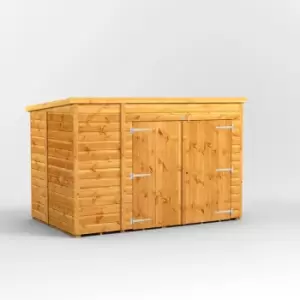 Image of Power Sheds - 8x5 Power Pent Bike Shed - Brown
