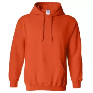 image of Gildan Heavy Blend Adult Unisex Hooded Sweatshirt / Hoodie (M) (Orange)