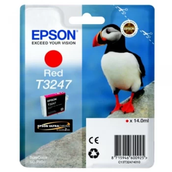 Image of Epson Puffin T3247 Red Ink Cartridge