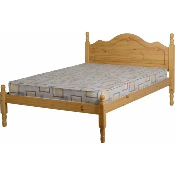 Image of Sol Pine Bed Solid Antique Pine 4ft Small Double - Seconique