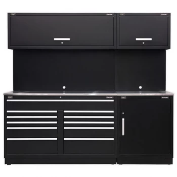 image of Sealey APMSCOMBO4SS Modular Storage System Combo - Stainless Steel...