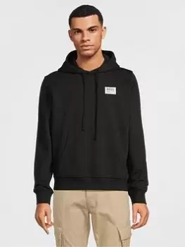 Image of Diesel Small Logo Overhead Hoodie - Black Size M Men