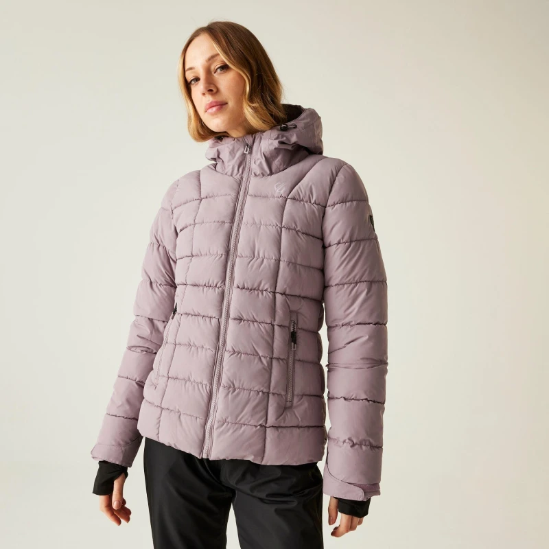Image of Dare 2b Womens Blindside Waterproof Insulated Padded Ski Jacket in Lilac Size: 10 Lilac Female 10