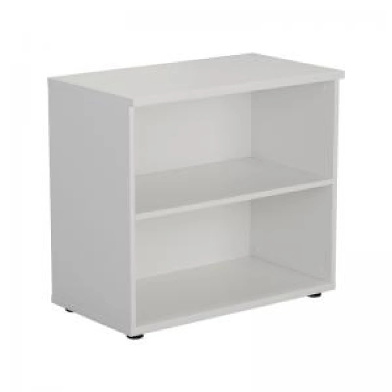 Image of First 1 Shelf Wooden Bookcase 800x450x700mm White KF803799