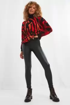 Image of Slim Faux Leather Leggings