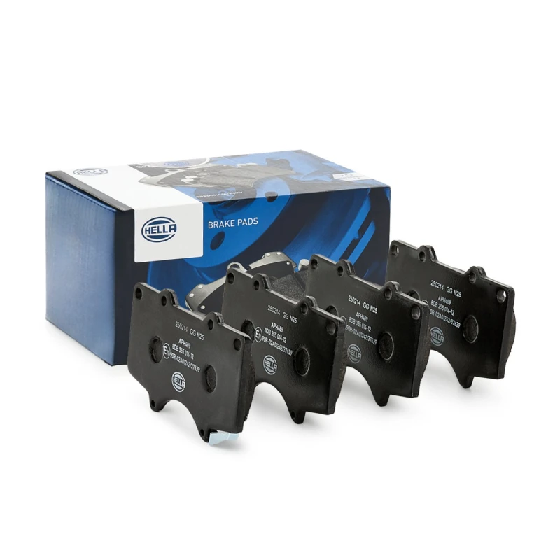 Image of HELLA Brake pad set HELLA 8DB 355 014-121