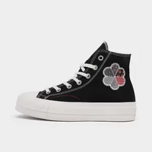 image of Womens Converse Chuck Taylor All Star Lift Platform Leather Hike High Top Casual Shoes