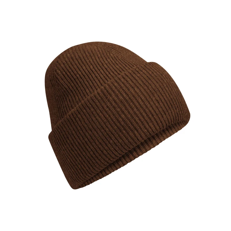 Image of Beechfield Beechfield Men Classic Deep Cuffed Beanie in Brown Brown One Size Male 5063425890460