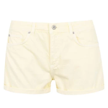 image of Jack Wills Lizzie Denim Shorts - Lemon