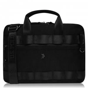 image of US Polo Assn US Waganer Document Briefcase - Black 000