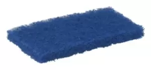 image of Vikan Blue Scourer 245mm x 115mm x 25mm, for Industrial Cleaning Use