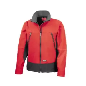 image of Result Mens Softshell Activity Waterproof Windproof Jacket (M) (Red/Black)