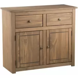 image of Birlea - Santiago 2 Door 2 Drawer Sideboard Pine