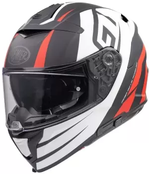 Image of Premier Devil GT 92 BM Helmet, black-white-red, Size 2XL, black-white-red, Size 2XL