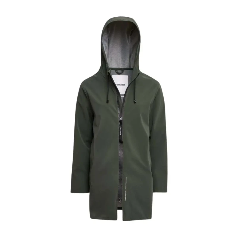 Image of Stutterheim Womens zipped raincoat Stutterheim Stockholm Vert Female XL