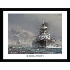 image of World of Warships Bismark Framed Collector Print