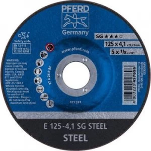 image of PFERD 62212426 Sg Steel Grinding disc (off-set) 125mm 22.23mm 10 pc(s)