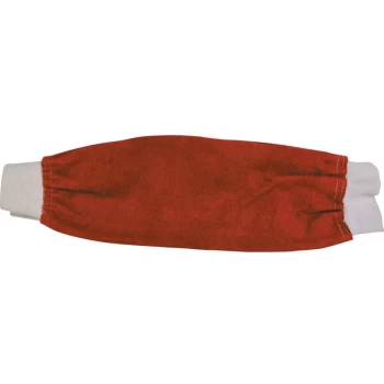 Image of 18' Chrome/Leather Red Welders Sleeves - Kennedy
