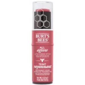 image of Burt's Bees 100% Natural All Aglow Lip & Cheek Stick 8.5g (Various Shades) - Peony Pool