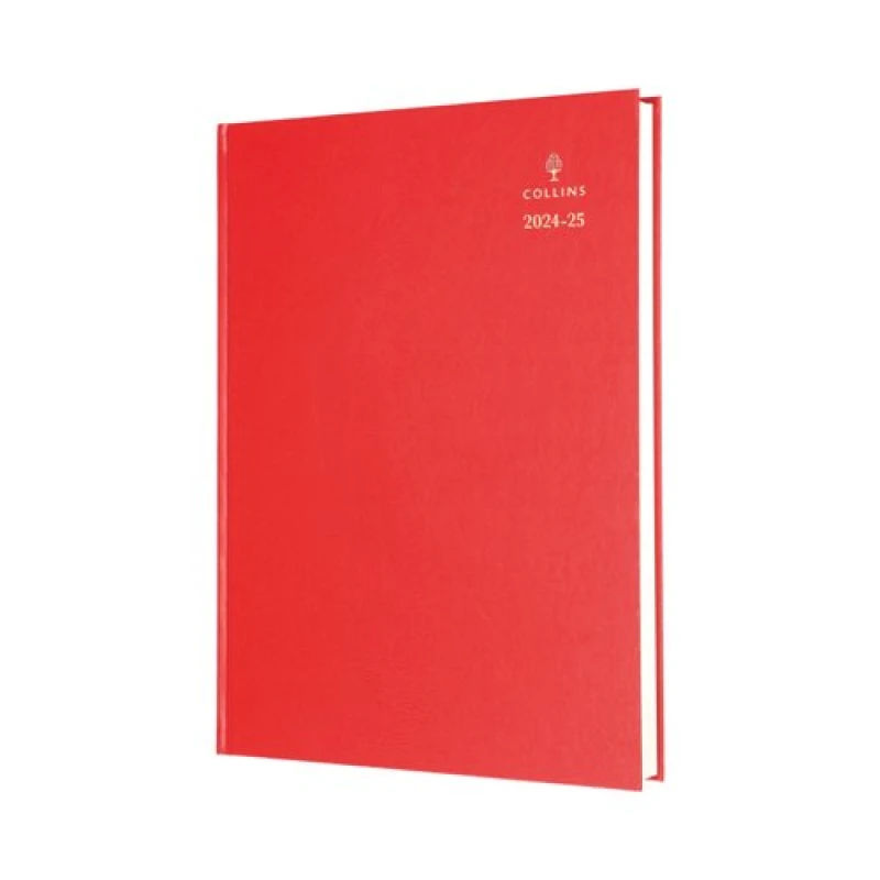 Image of Collins Academic Diary Day Per Page A4 Red 2025-2026 44MRED25