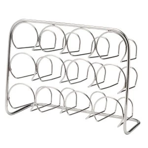 Image of Hahn Pisa 12-Jar Spice Rack - Chrome