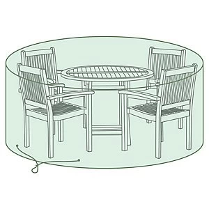 Image of Charles Bentley Medium Round Tarpaulin Furniture C over Green