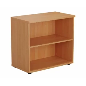 image of TC Office Bookcase with 1 Shelf Height 730mm, Dark Walnut