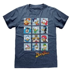 image of Ducktales - Squares Unisex Large T-Shirt - Blue