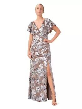 Image of Foiled Velvet Gown