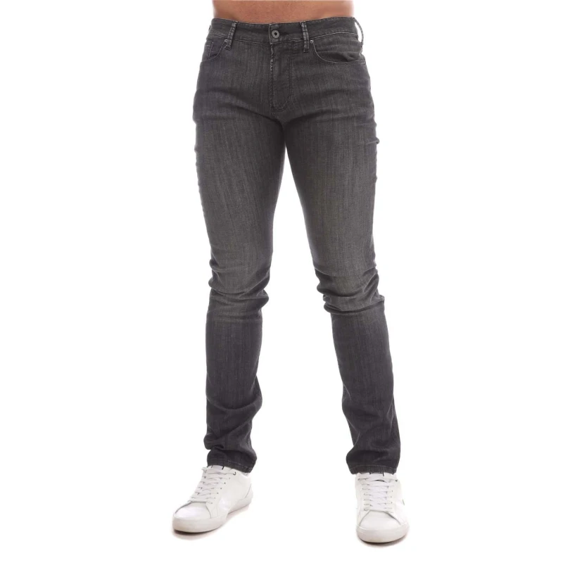 Image of Armani J06 Slim-Fit Jeans - Blue Blue One Size