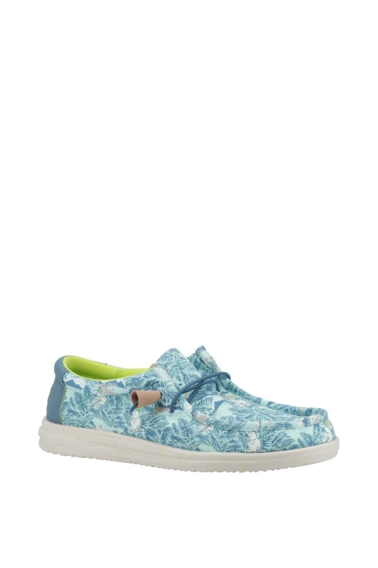 Image of HEYDUDE 'Wally H2O Tropical' Classic Slip On Shoes Blue male
