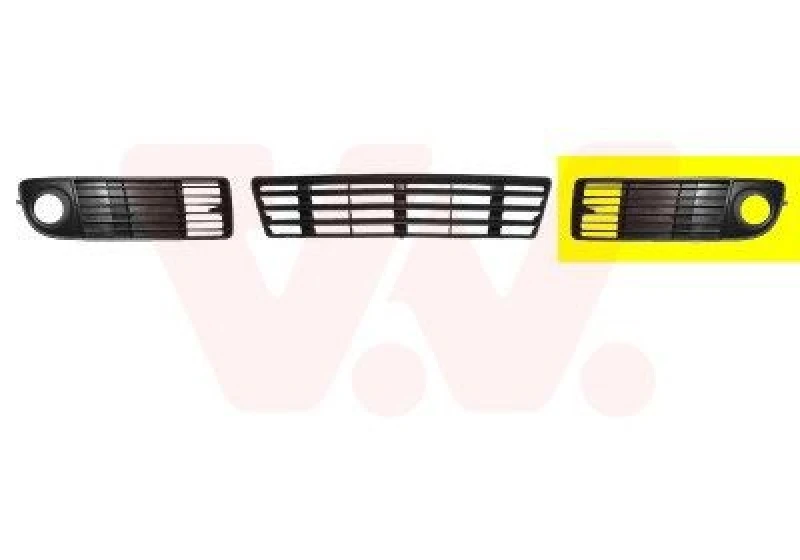 Image of VAN WEZEL Bumper grill VAN WEZEL 0315591
