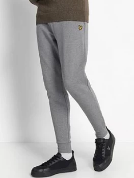 Image of Lyle & Scott Skinny Sweat Pants - Mid Grey, Size S, Men