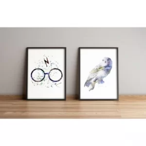 Image of 2PYSCT-015 Multicolor Decorative Framed MDF Painting (2 Pieces)