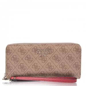 image of Guess Logo Vikky Purse - Brown BRO