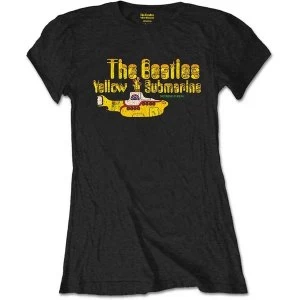 Image of The Beatles - Nothing is Real Ladies XX-Large T-Shirt - Black